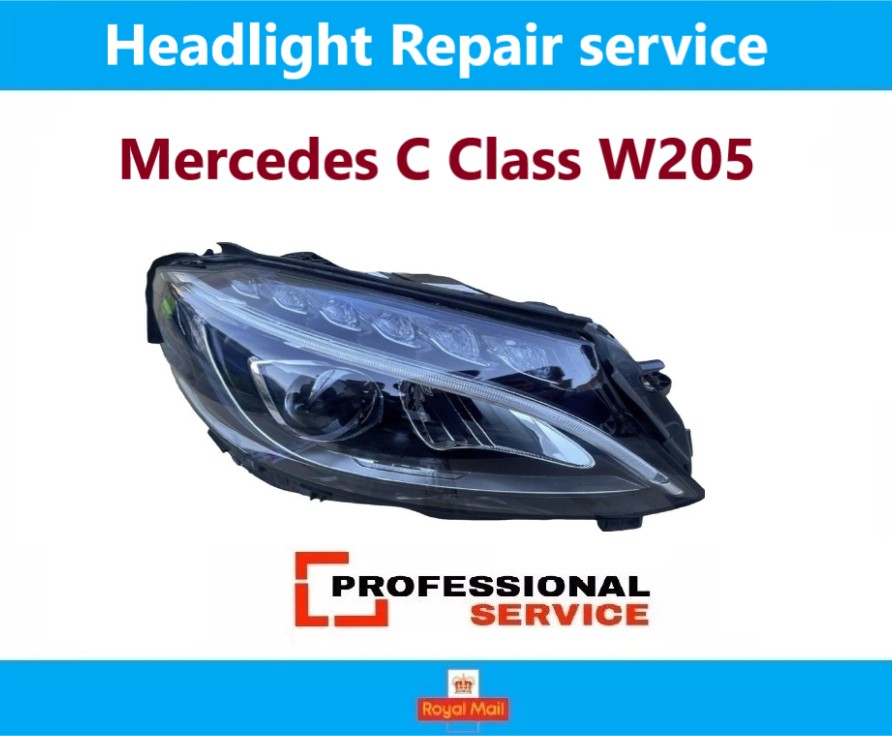 Mercedes C-Class W205 (2014–2017) LED Headlight Repair – Left & Right Units