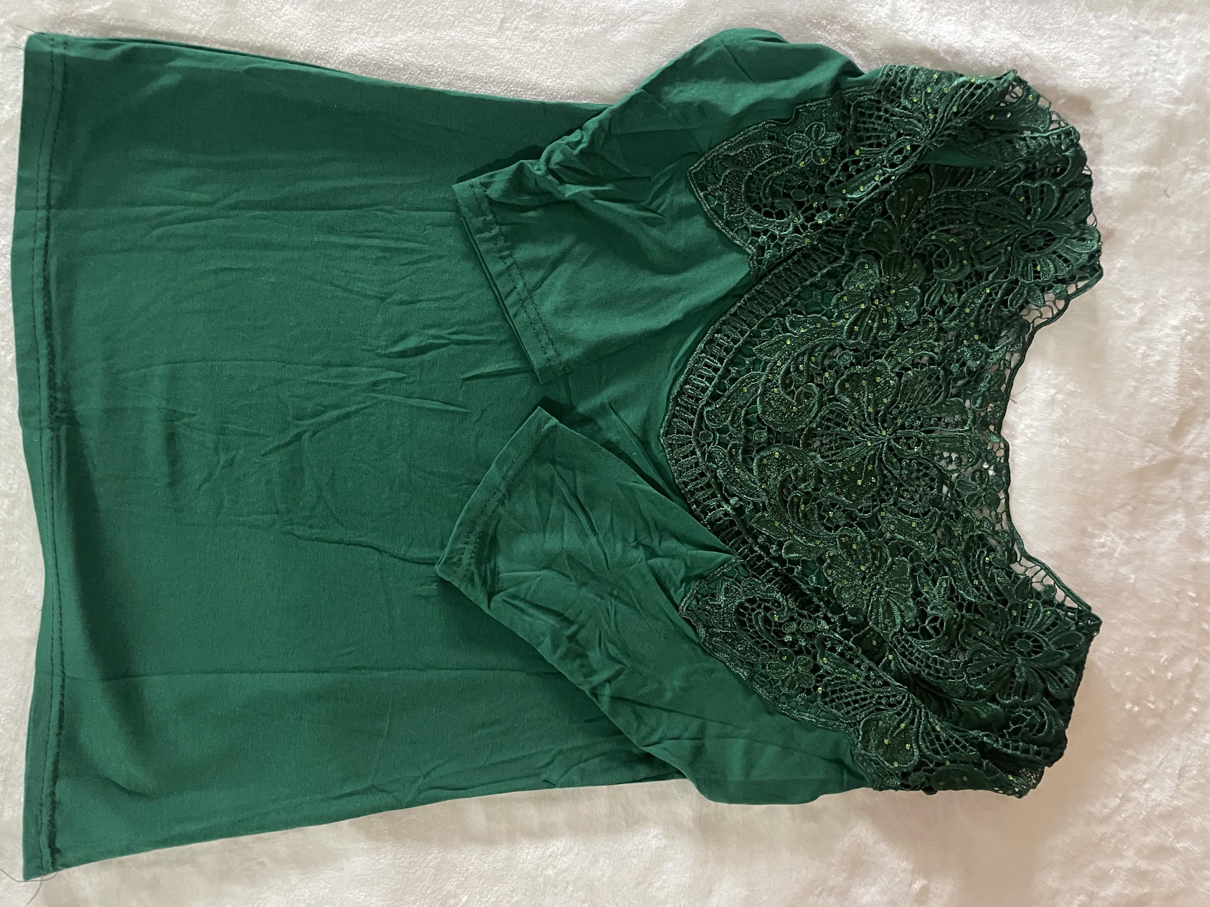 Body coton vert foncé