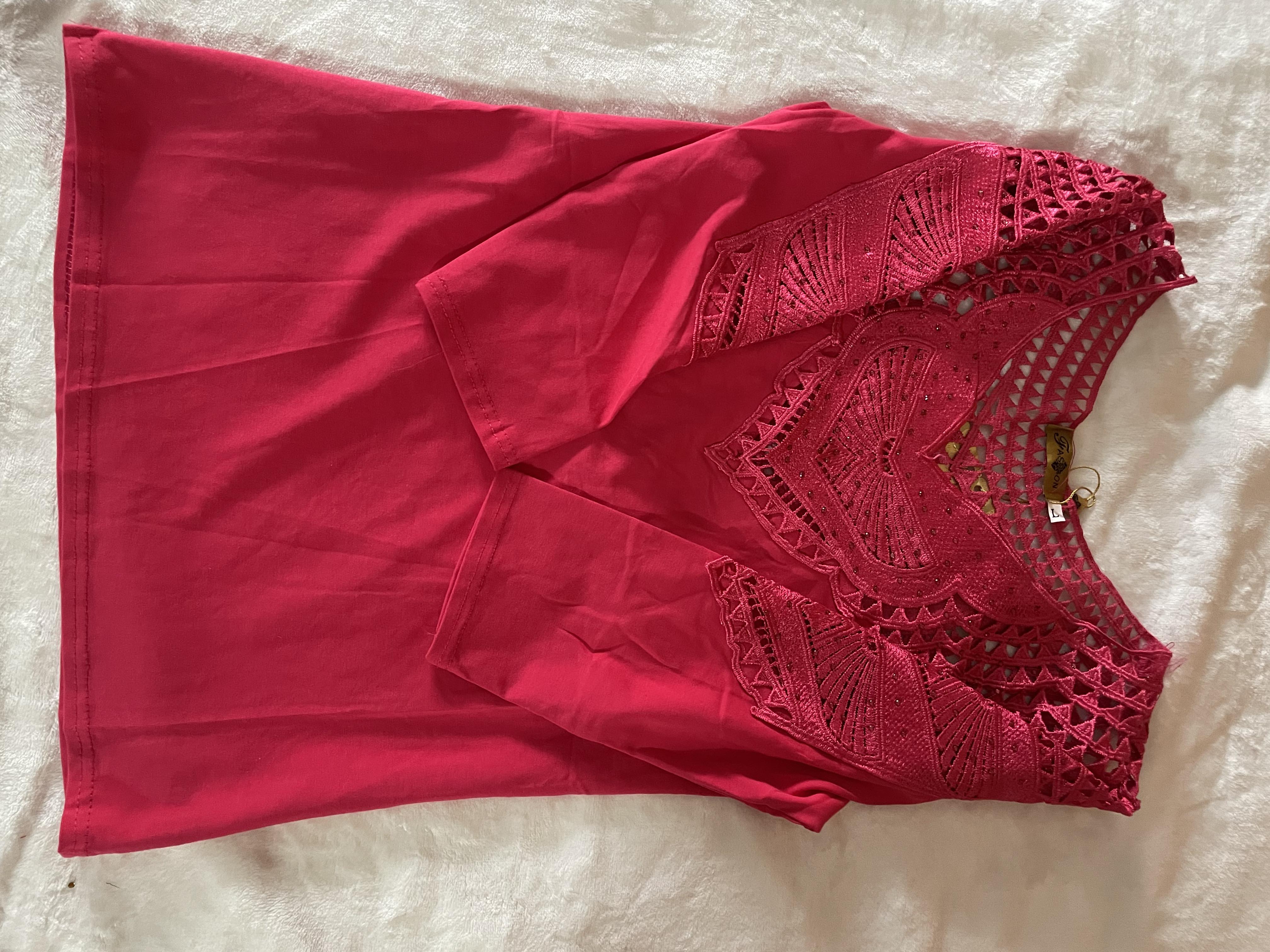 Body coton rose fushia  