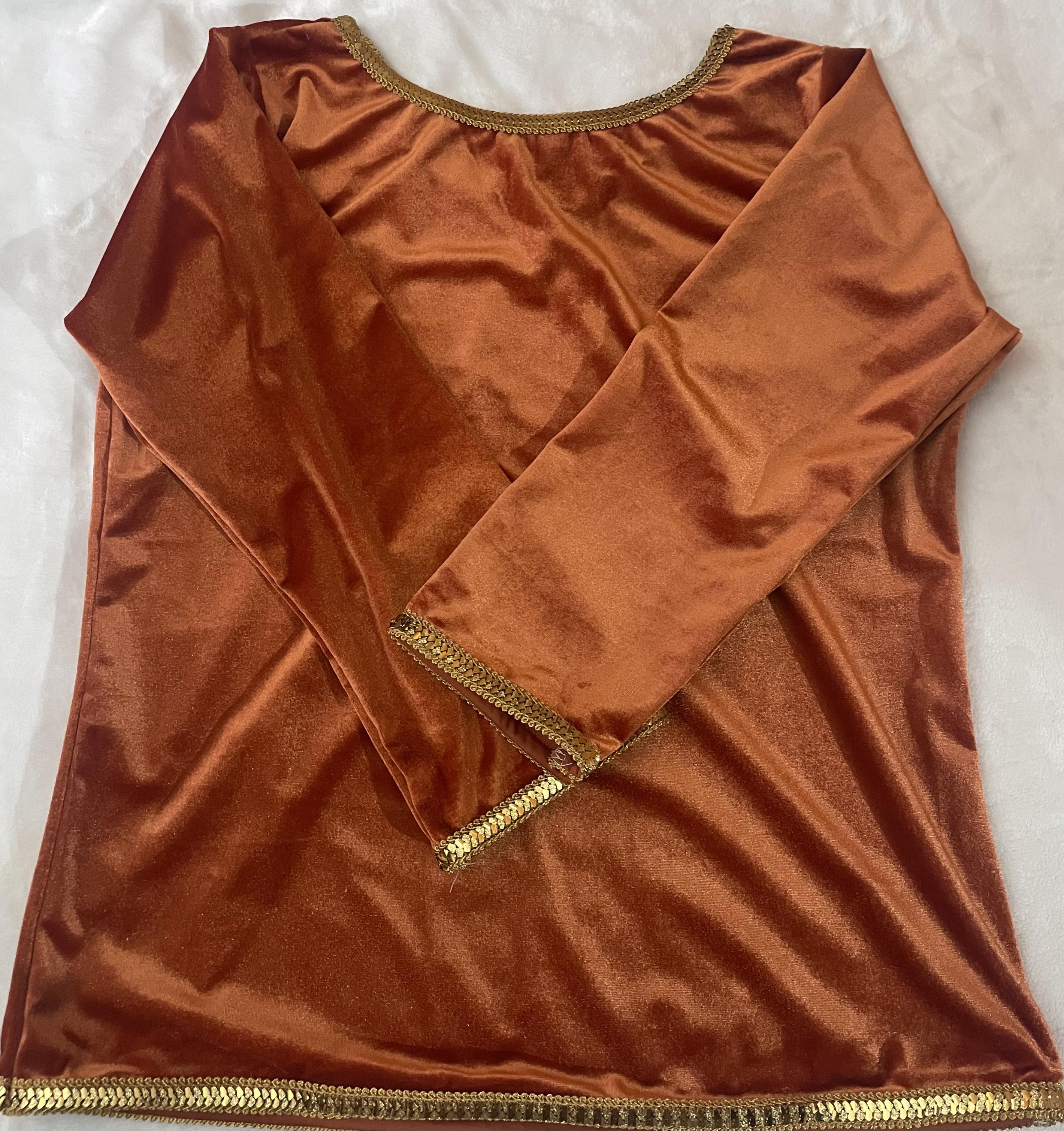 Body velours orange