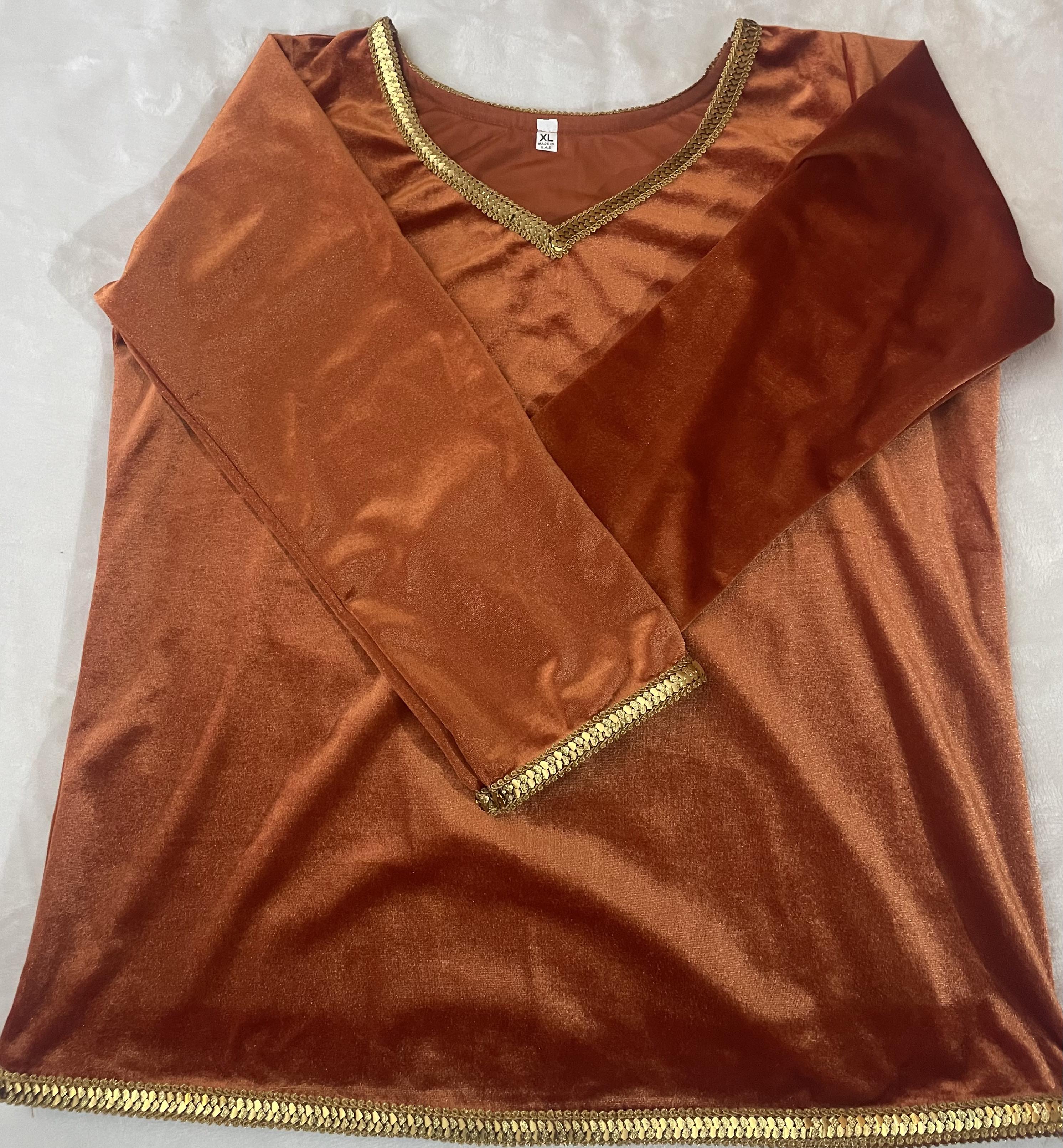 Body velours orange