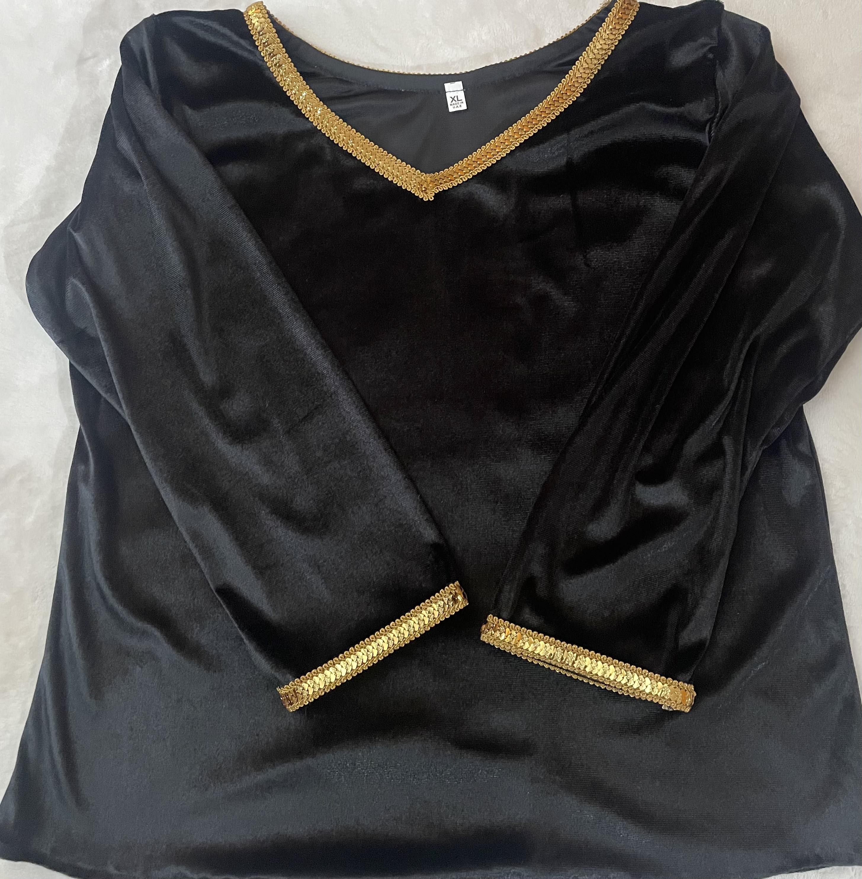 Body velours noir