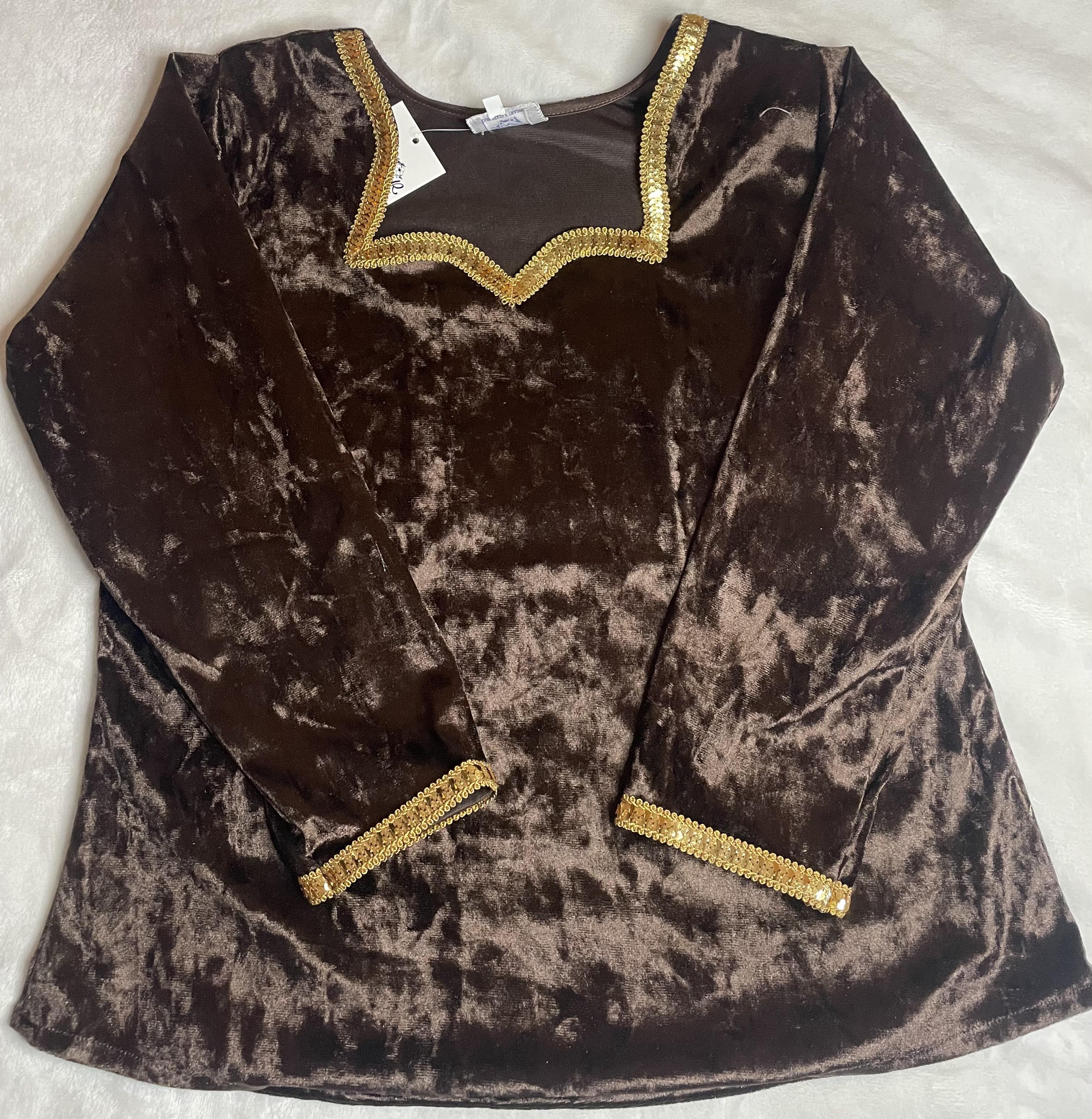 Body velours marron 