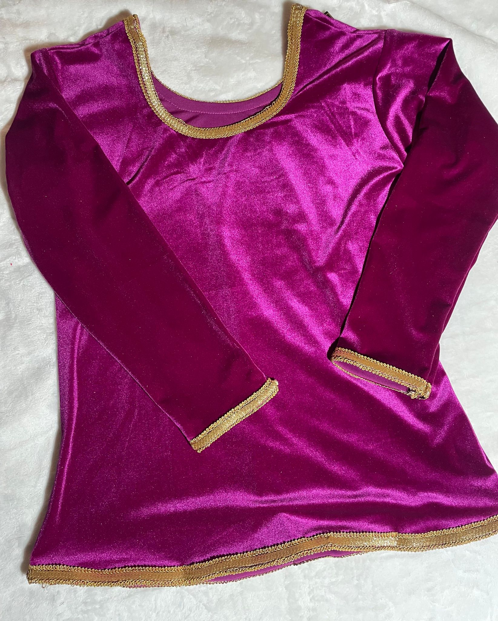 Body velours rose fushia
