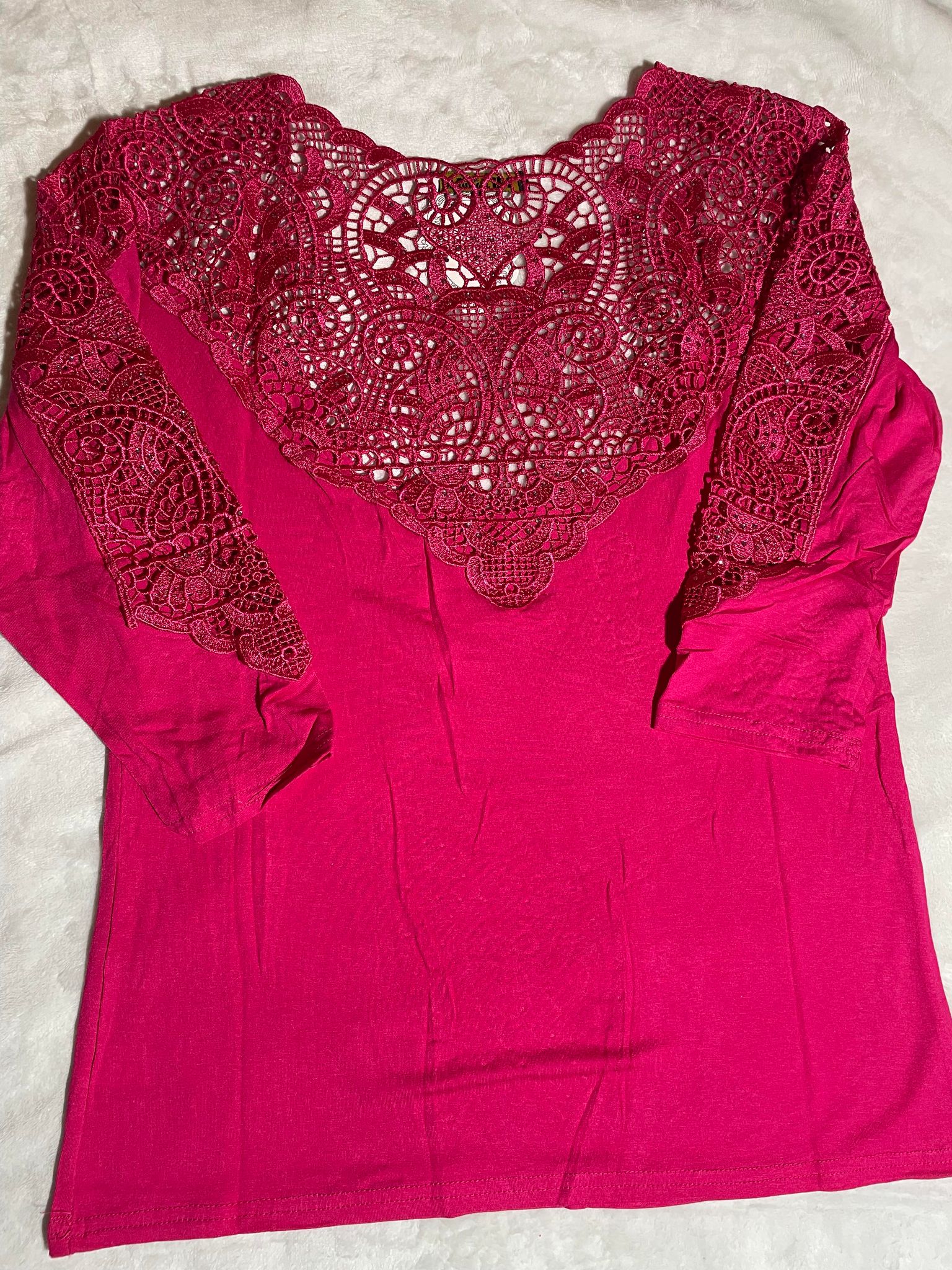 Body coton rose fushia  