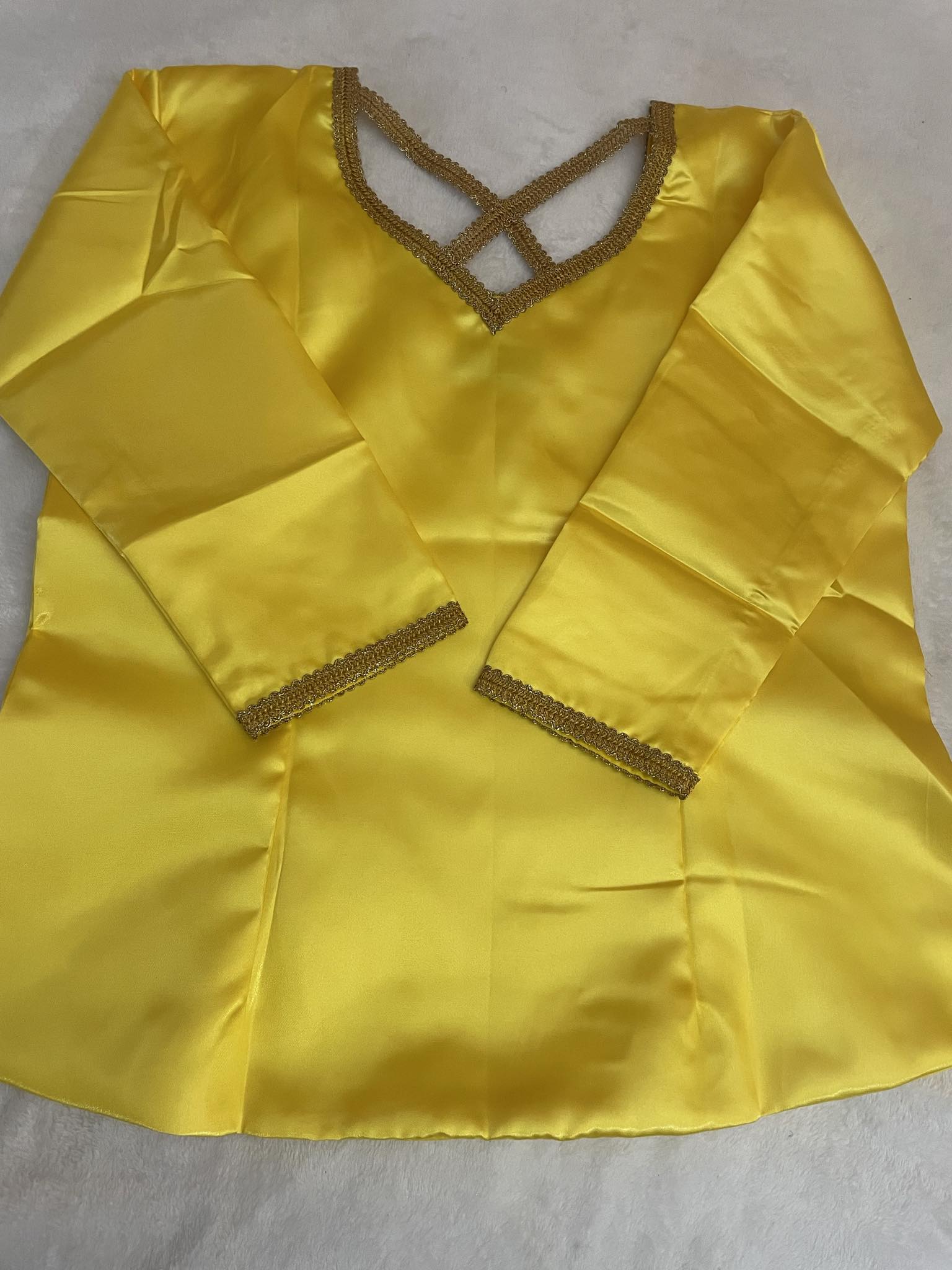 Body satin jaune