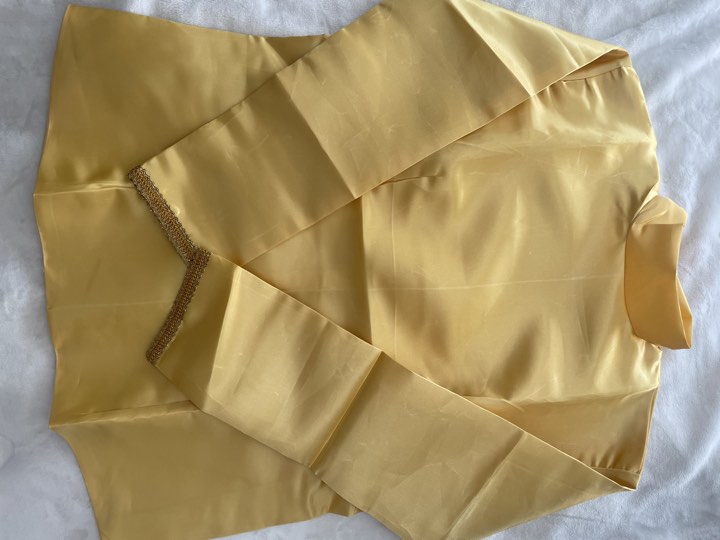 Body satin voilée doré