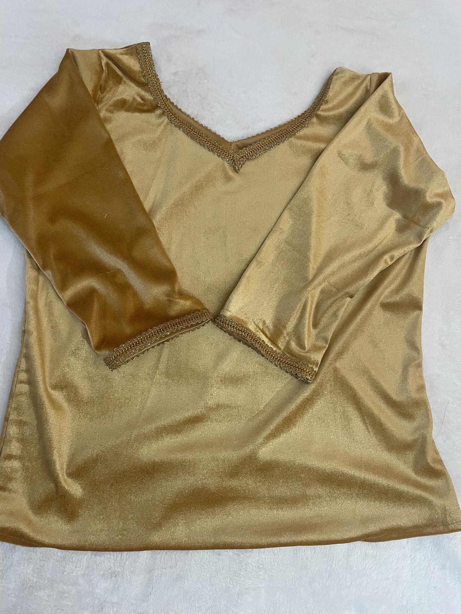 Body velours doré N1