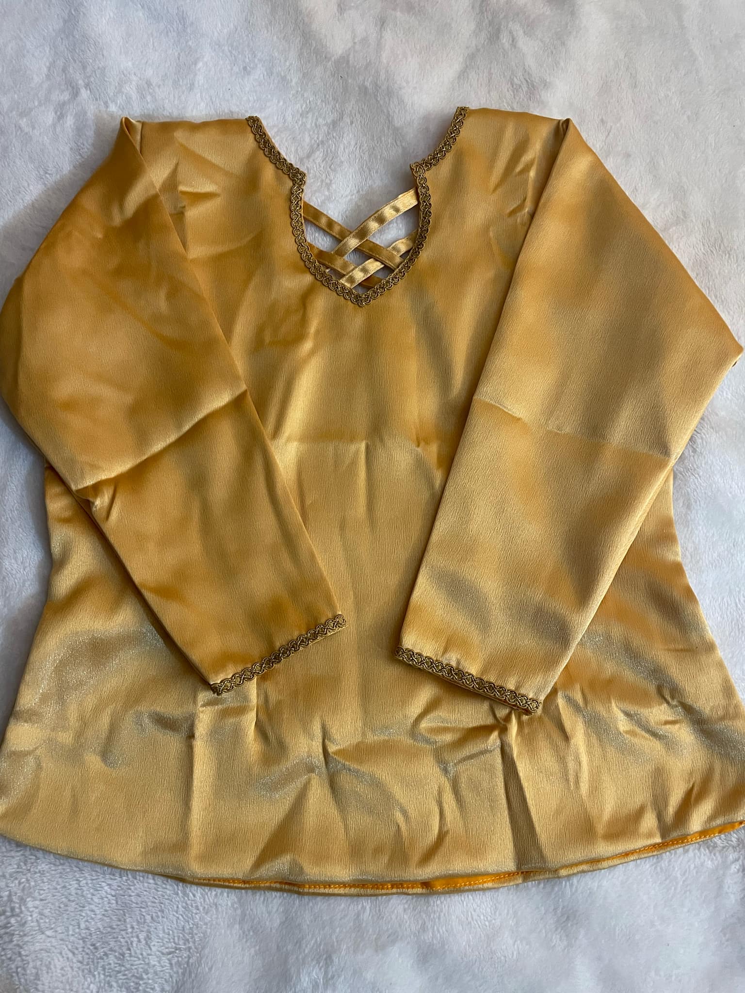 Body satin doré 