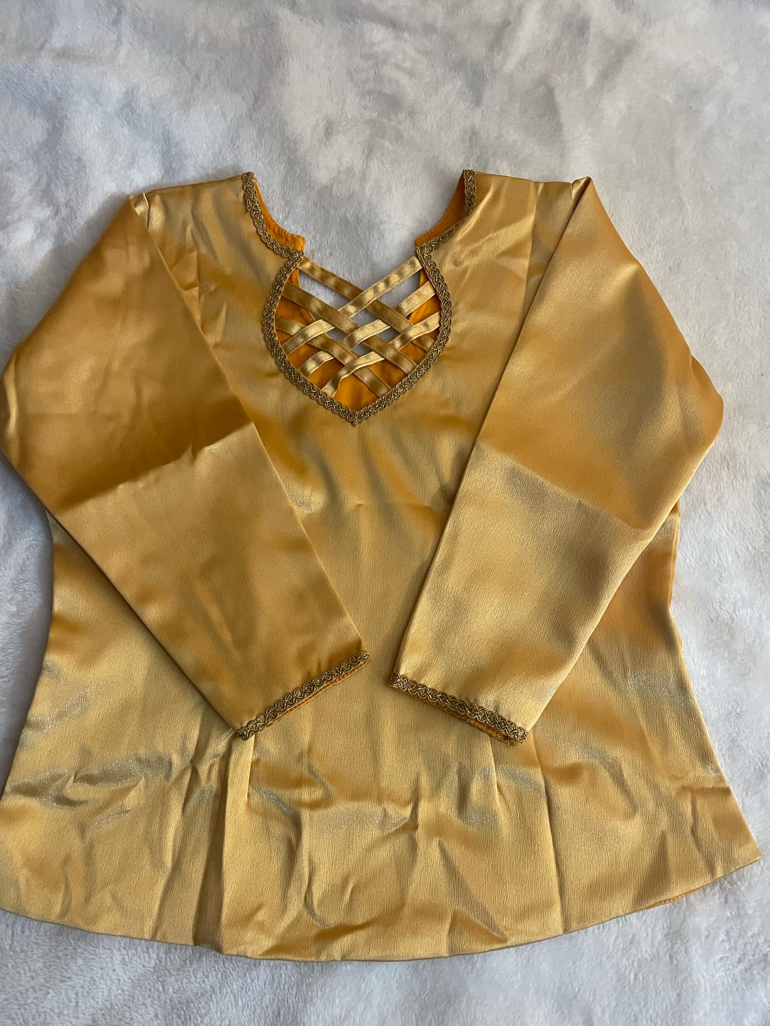 Body satin doré 