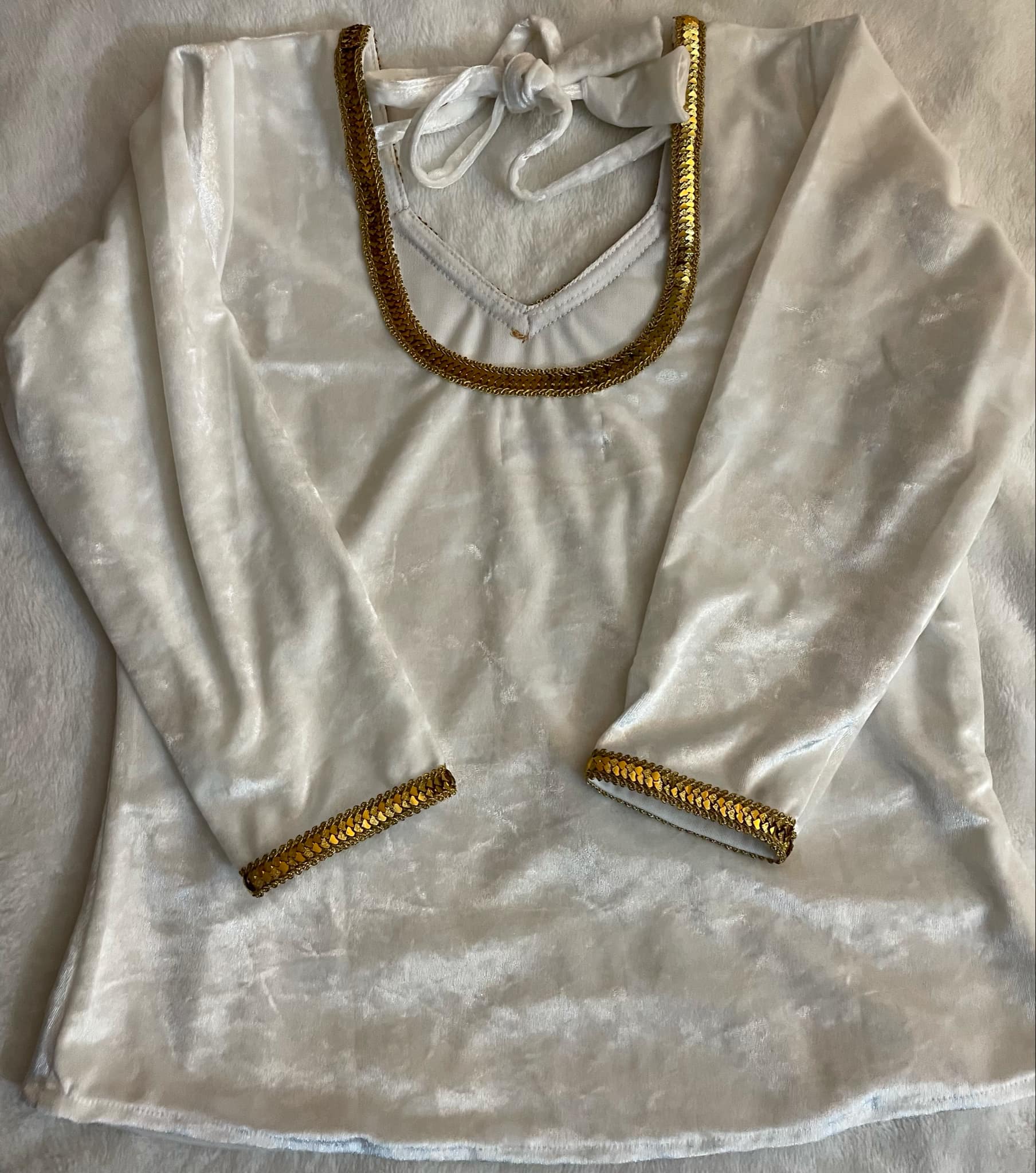Body velours blanc