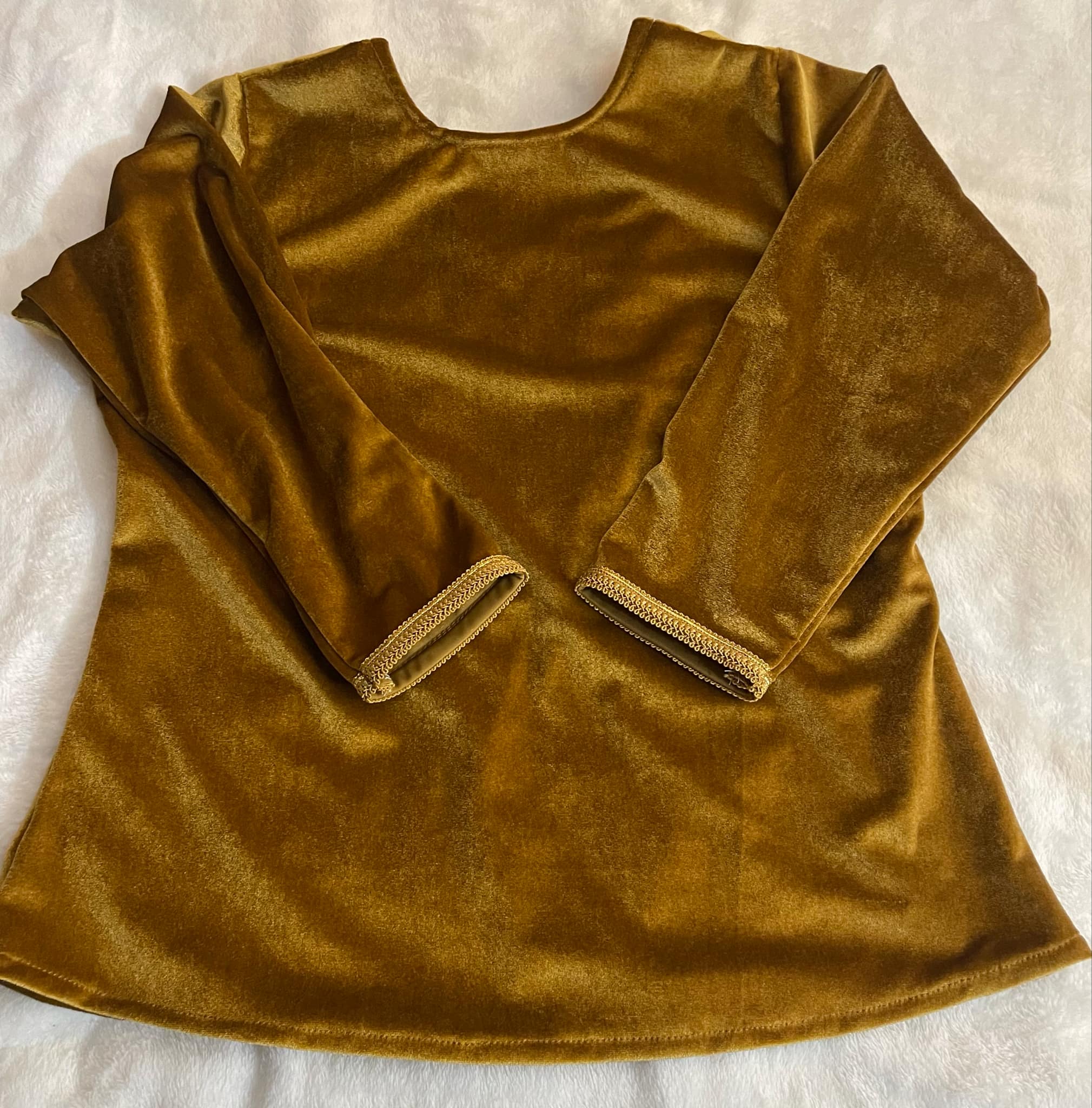 Body velours doré N3