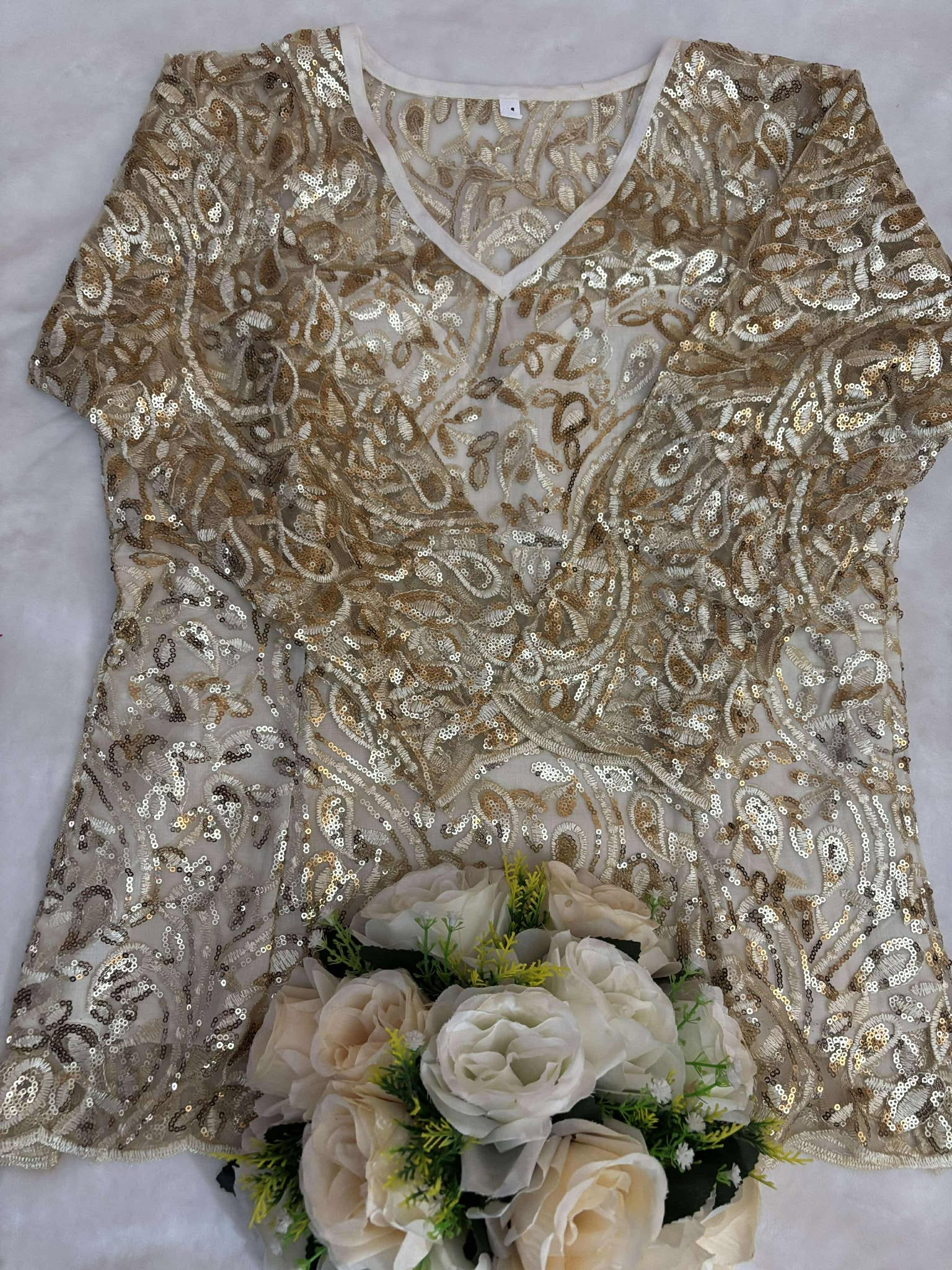Body dentelle beige