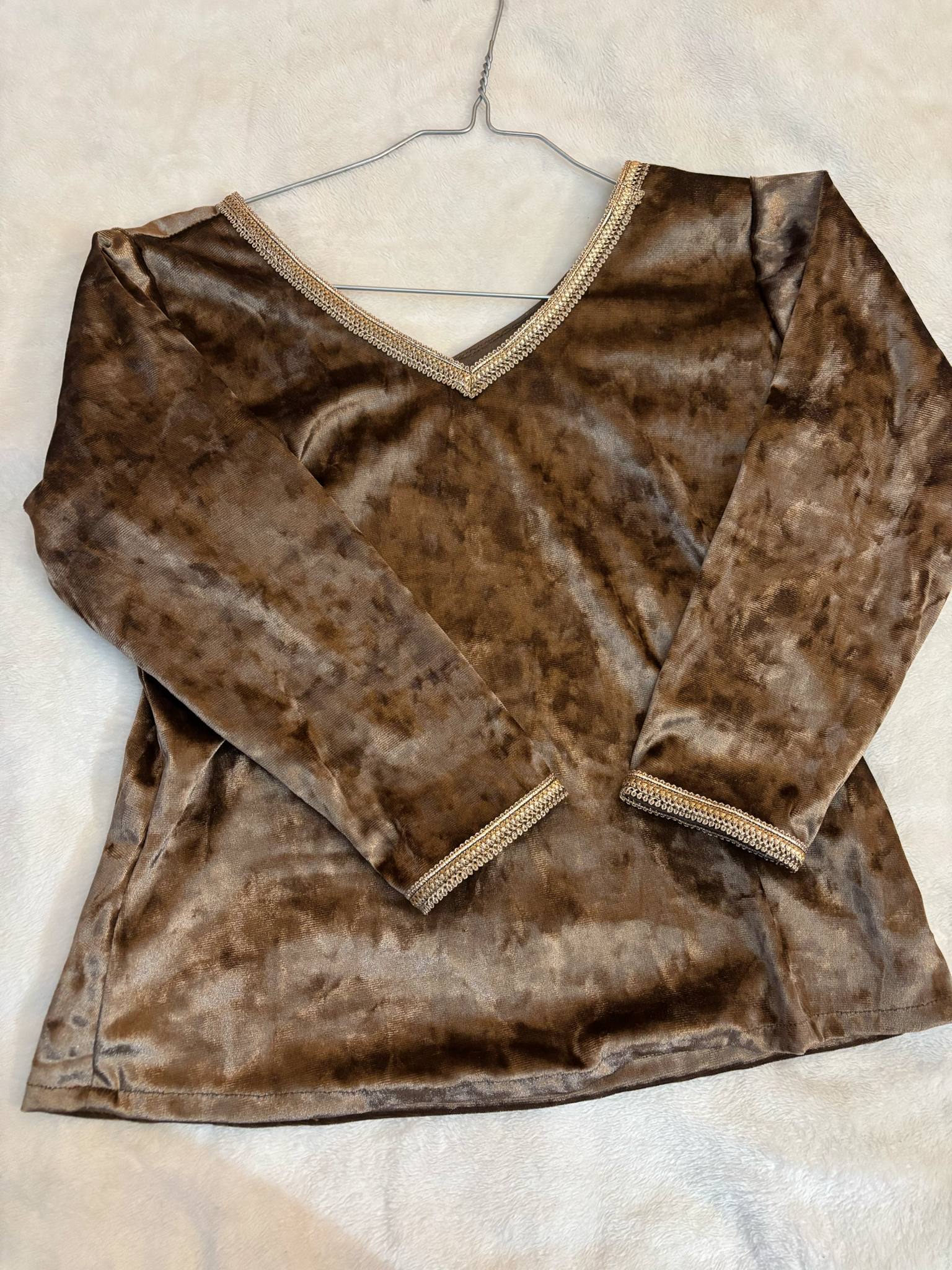 Body velours marron N1
