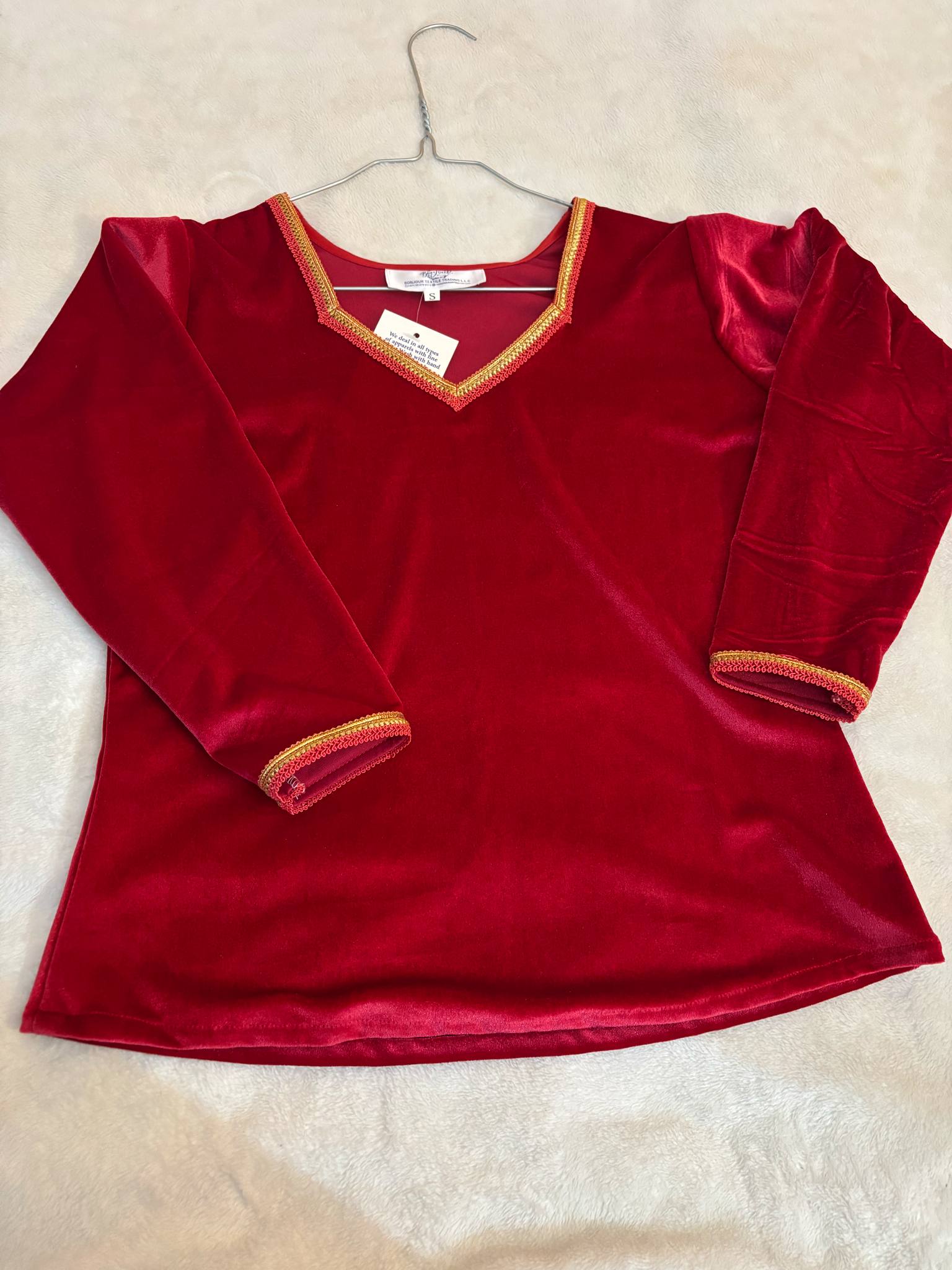 Body velours rouge