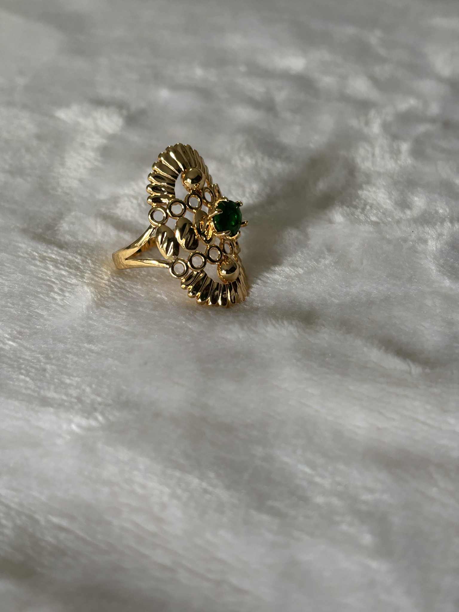 Bague diamant vert N7