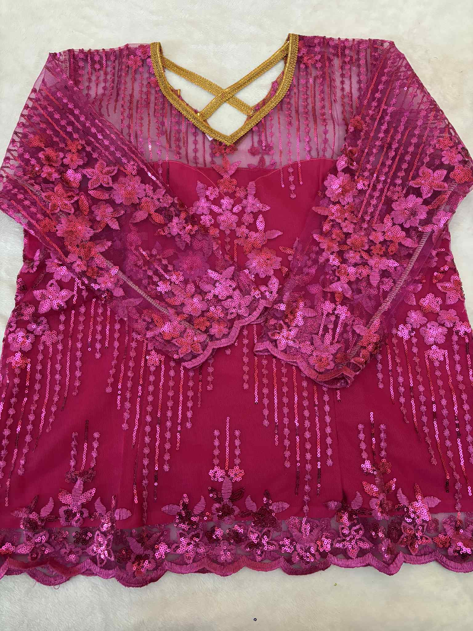 Body dentelle rose fushia