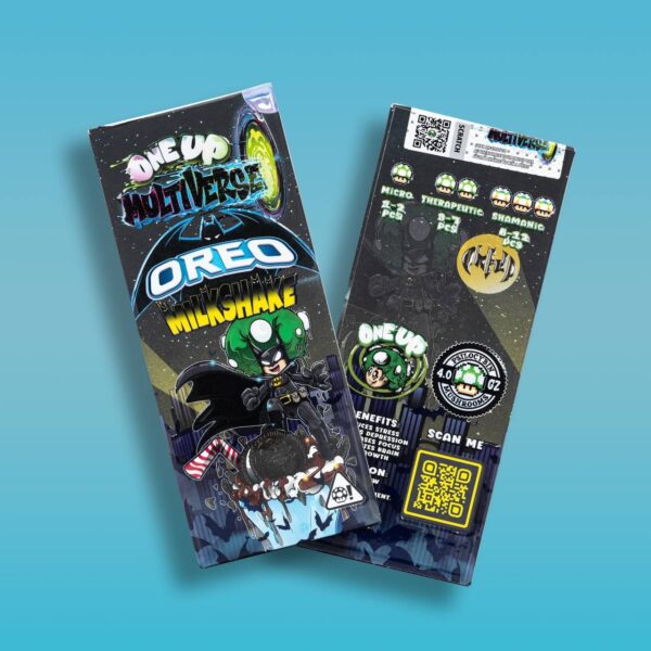 One up Multiverse Oreo Milkshake Chocolate Mushroom Bars