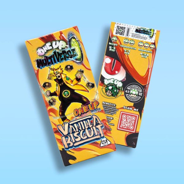 One up Multiverse Vanilla Biscuit Chocolate Mushroom Bars