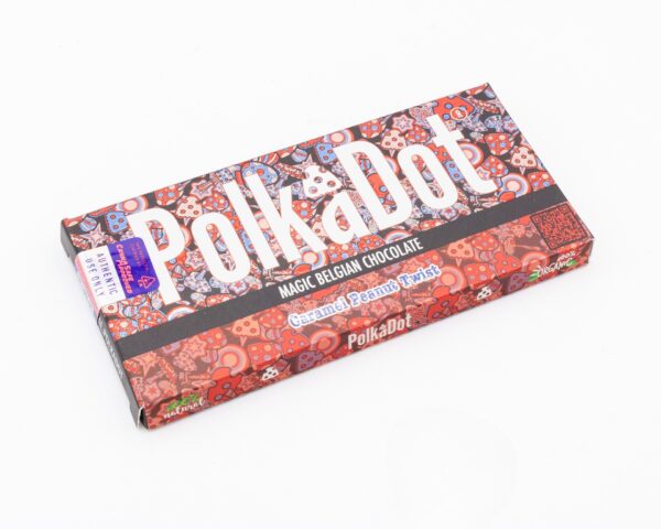 PolkaDot Magic Chocolate – Caramel Peanut Twist Chocolate Bar