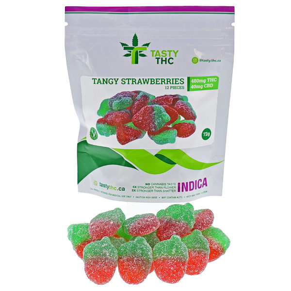 Tasty THC Tangy Strawberries Mushroom Gummies