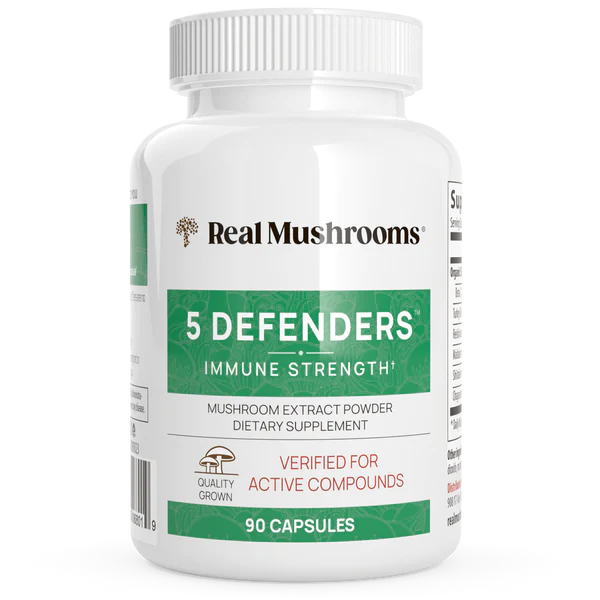 5 Defenders Organic Mushroom Blend Capsules