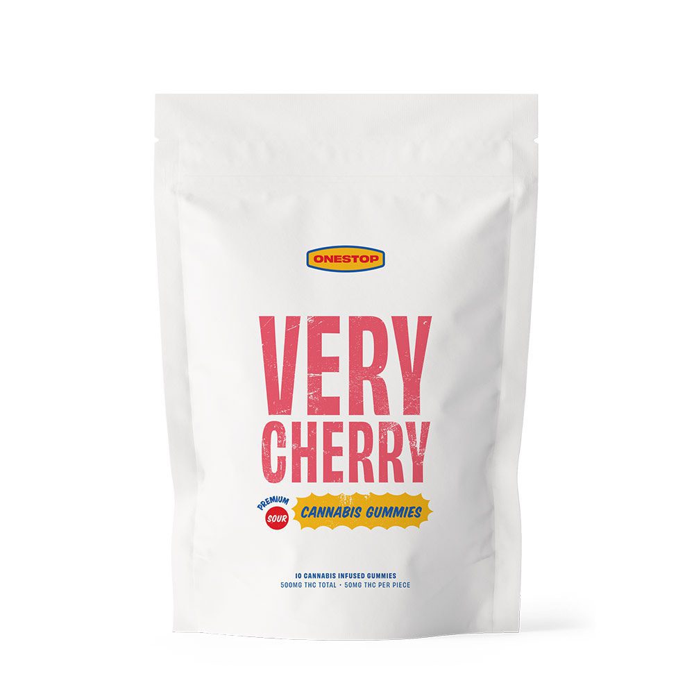 OneStop Edibles – Sour Cherry (500mg THC)
