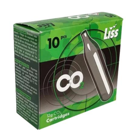 LISS CO2 Non Threaded Cartridges (10 x 12g)