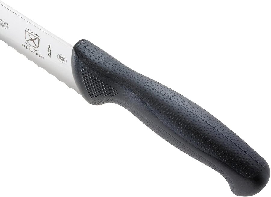 M23210 Millennia Black Handle, 10-Inch Wide Wavy Edge, Bread Knife