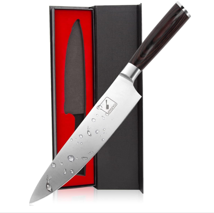 Japanese Chef Knife - Sharp Kitchen Knife 8 Inch Chef's Knives HC Steel Paring Knife, Unique Gifts for Men and Women, Gifts for Mom or Dad, Kitchen Gadgets with Premium Gift Box