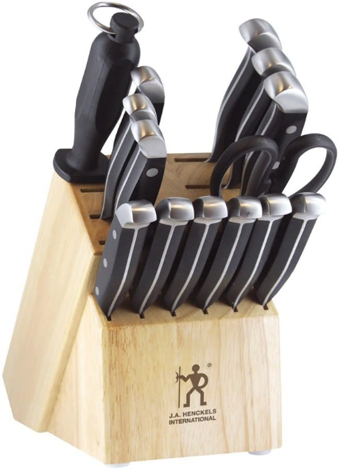 Premium Quality 15-Piece Knife Set with Block, Razor-Sharp, German Engineered Knife Informed by over 100 Years of Masterful Knife Making, Lightweight and Strong, Dishwasher Safe