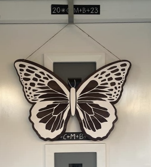 Weißer LED-Schmetterling