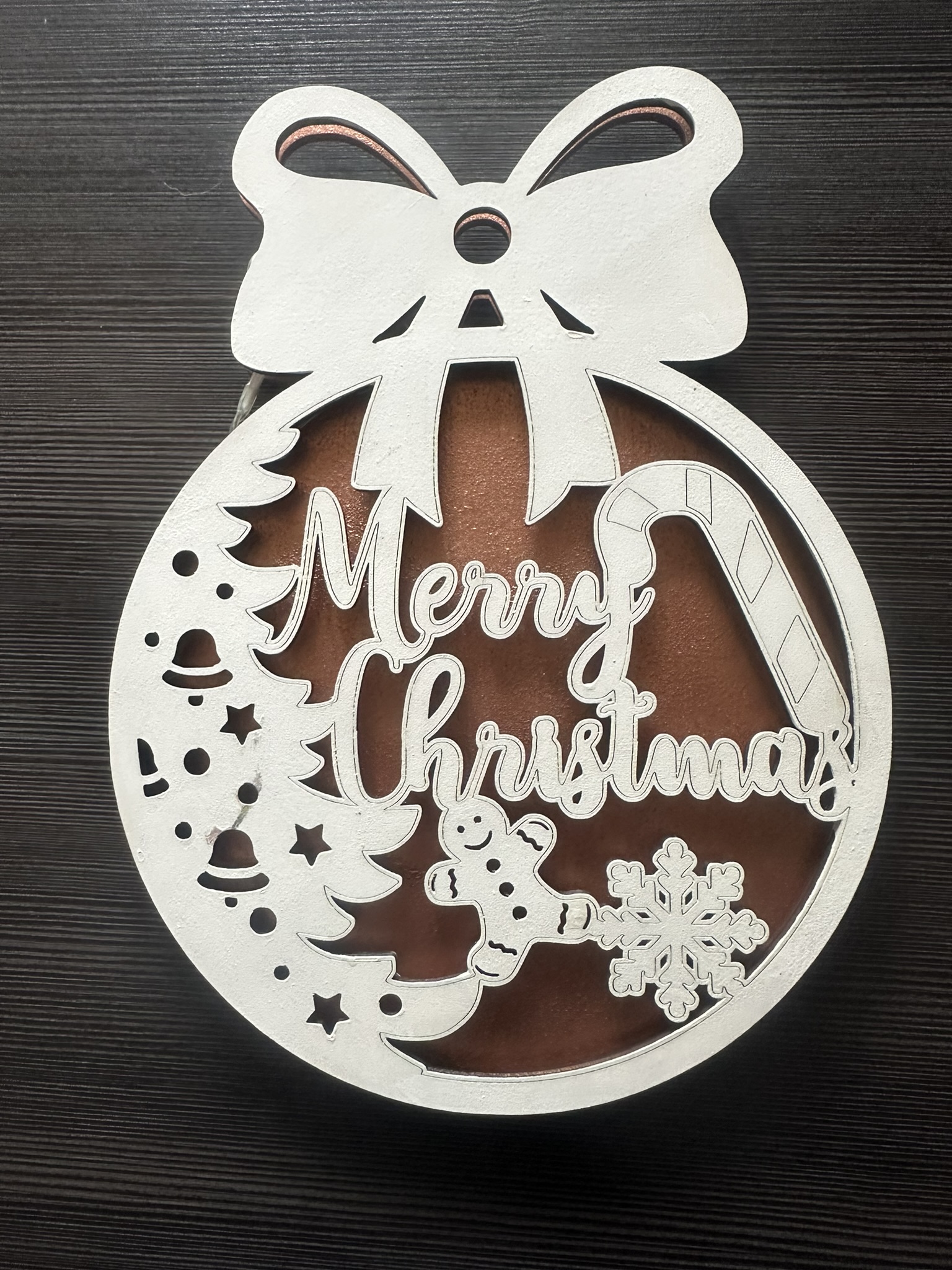 LED Türdekoration für Weihnachten