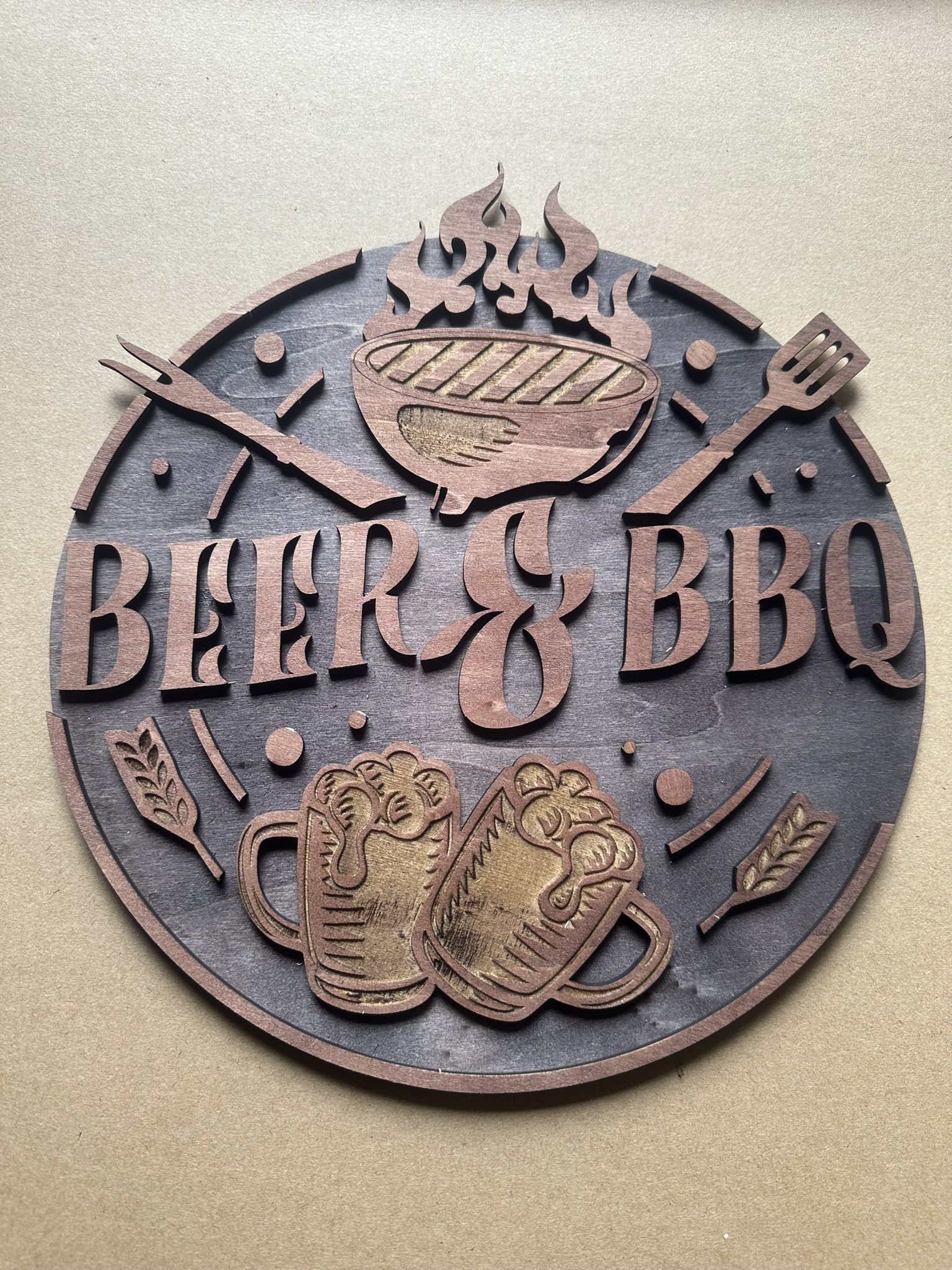 BBQ Dekoration BEER & BBQ