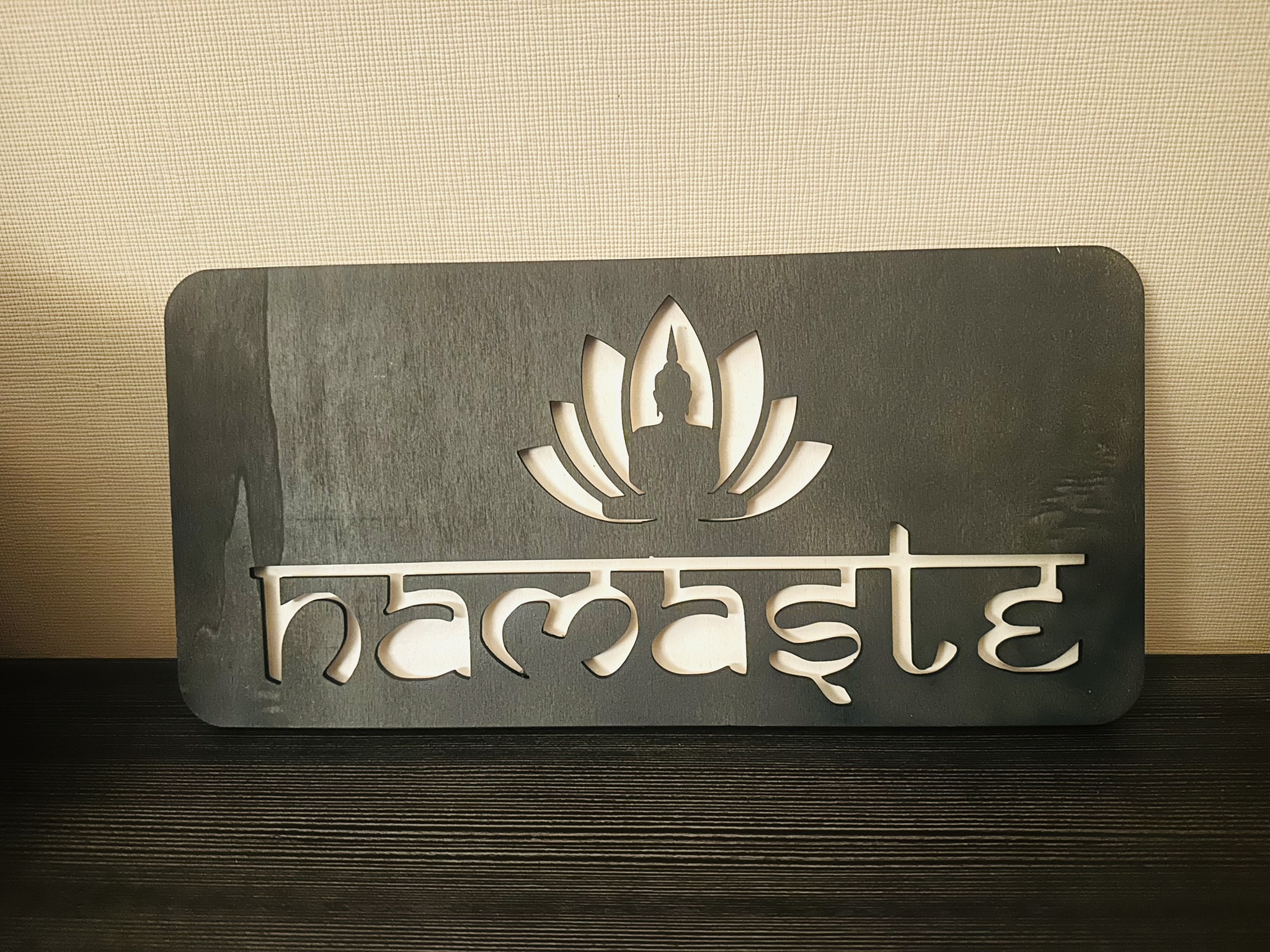 LED NAMASTE Dekoration