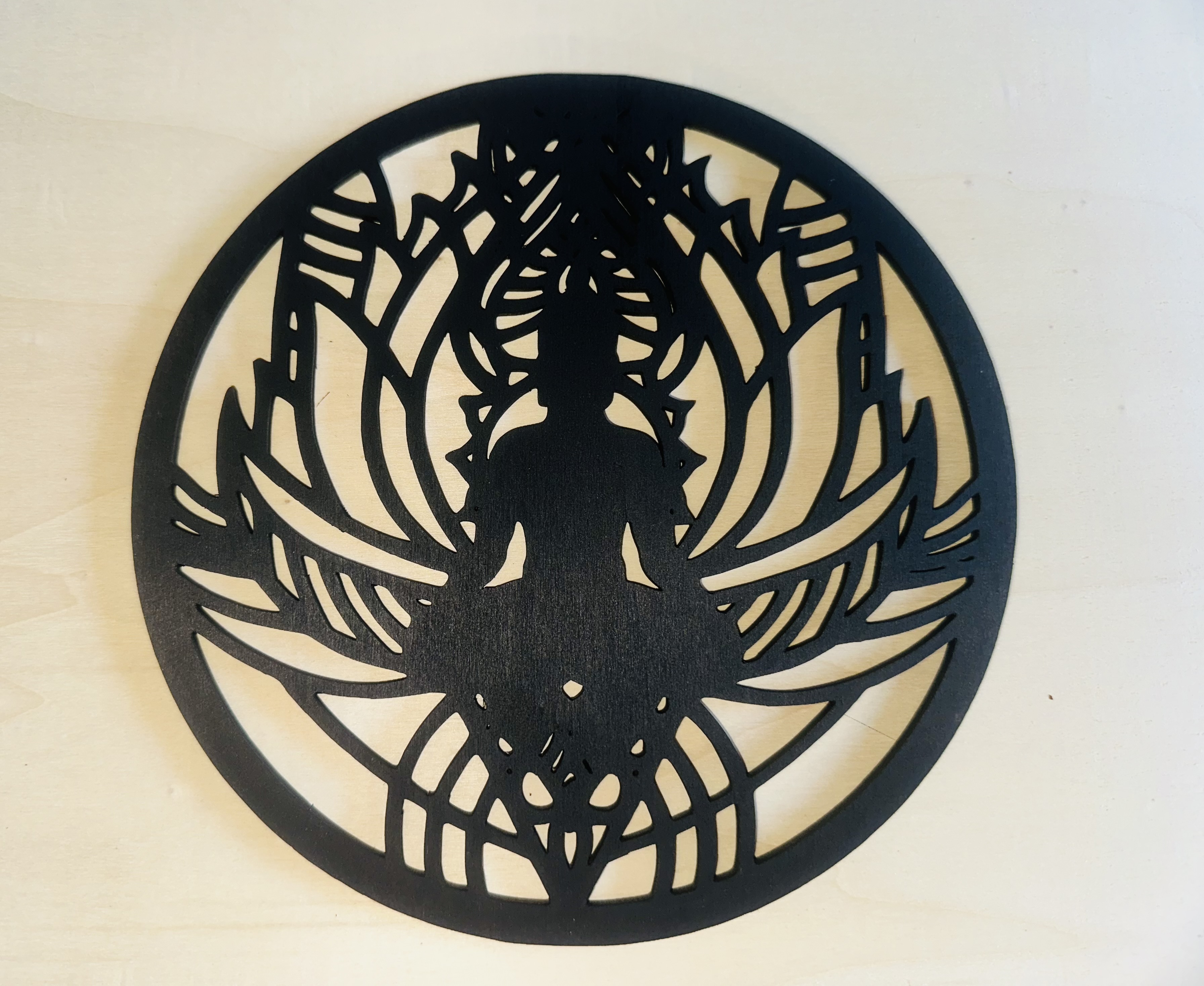 Wanddekoration aus Holz