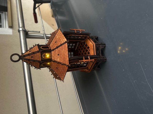 Handgefertigtes Miniatur-Laternenhaus Mit LED