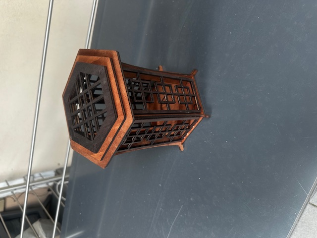 Holzlaterne im Vintage-Stil