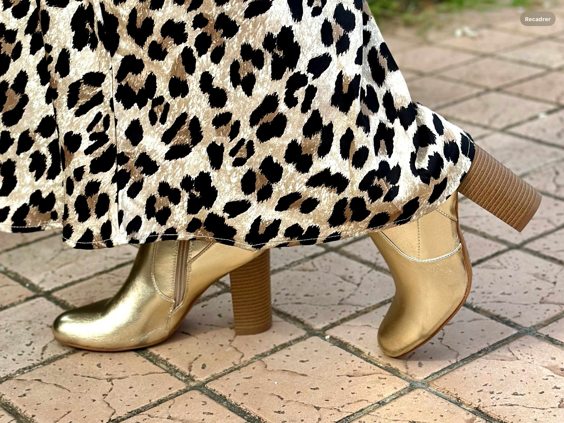 Bottines dorées Carla