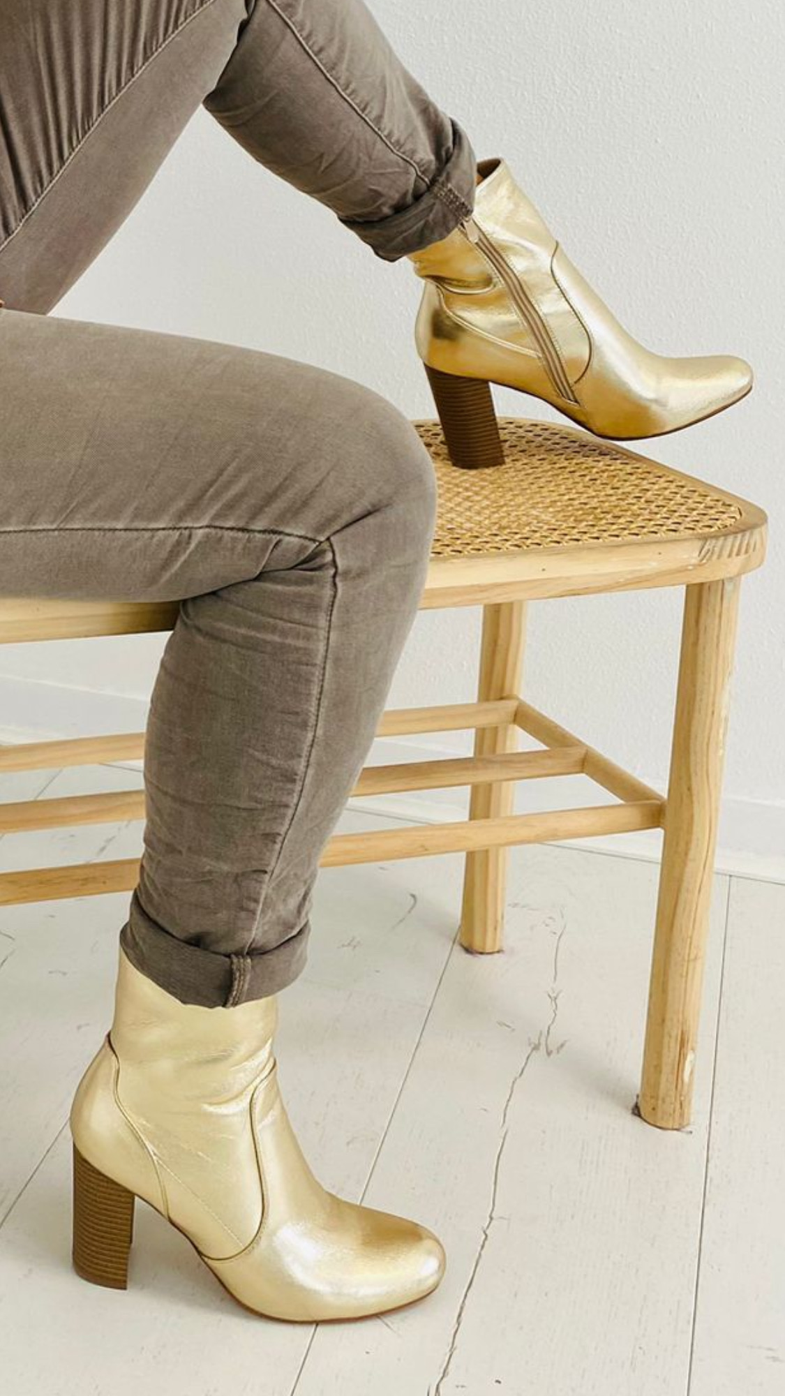 Bottines dorées Carla