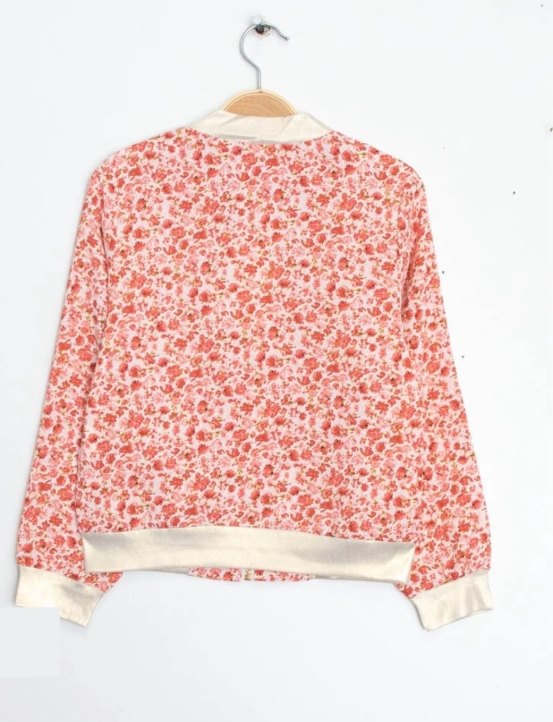 Bomber fleuri finition dorée
