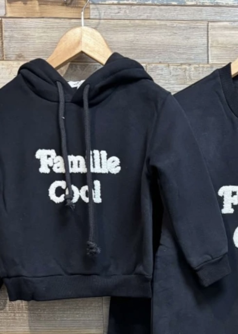 Sweat à capuche Famille Cool enfant