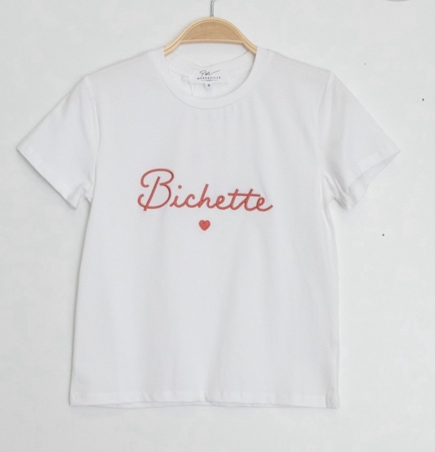 T-shirt blanc 'Bichette'