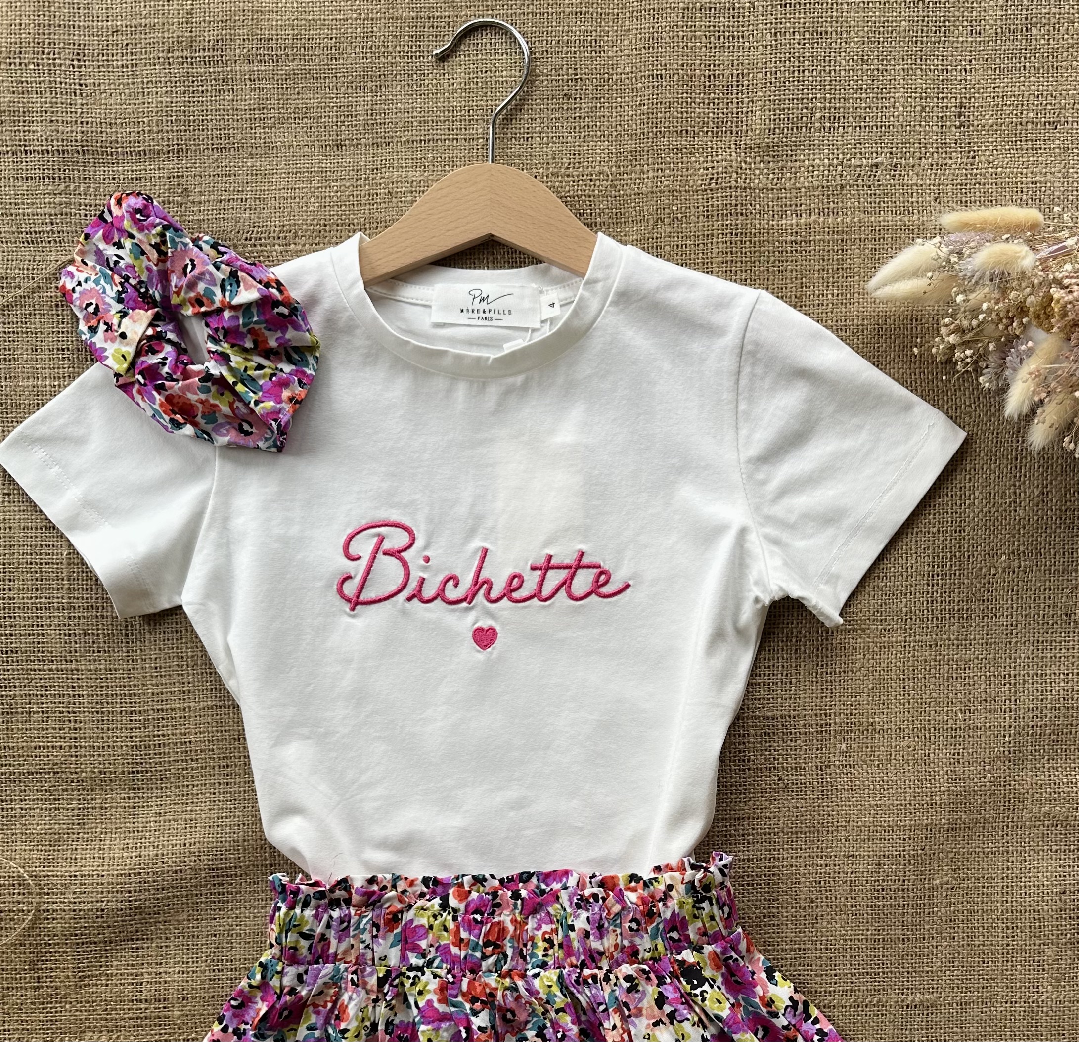 T-shirt blanc 'Bichette'