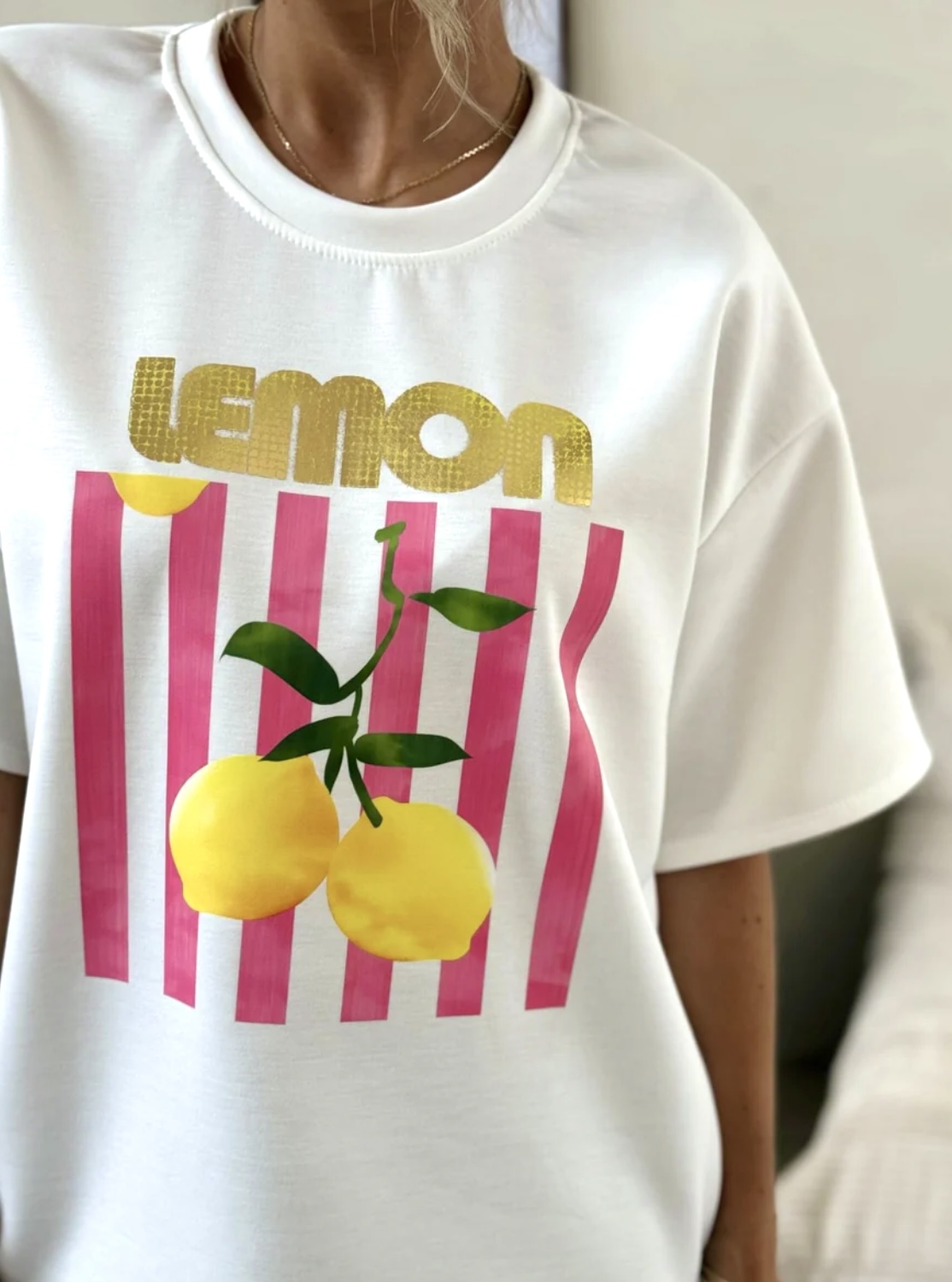 T-shirt à motif citron
