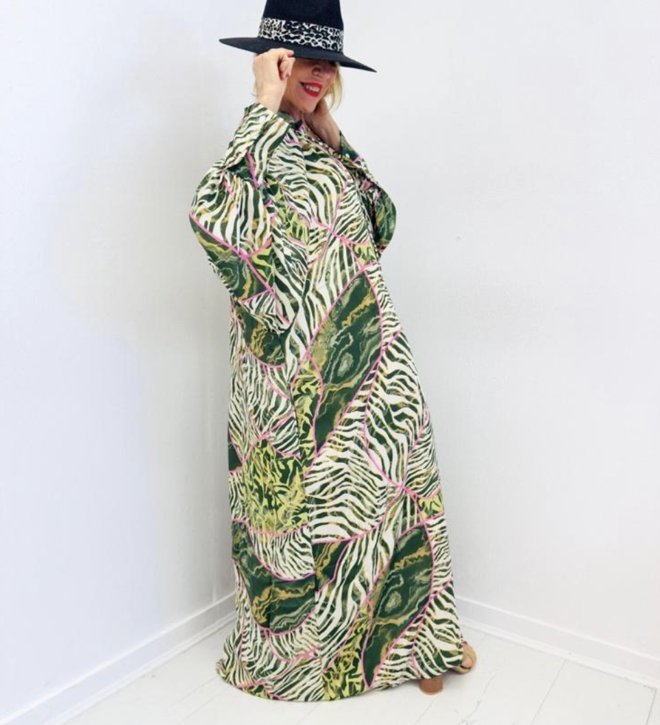 Robe Longue Imprimée Gold&Silver