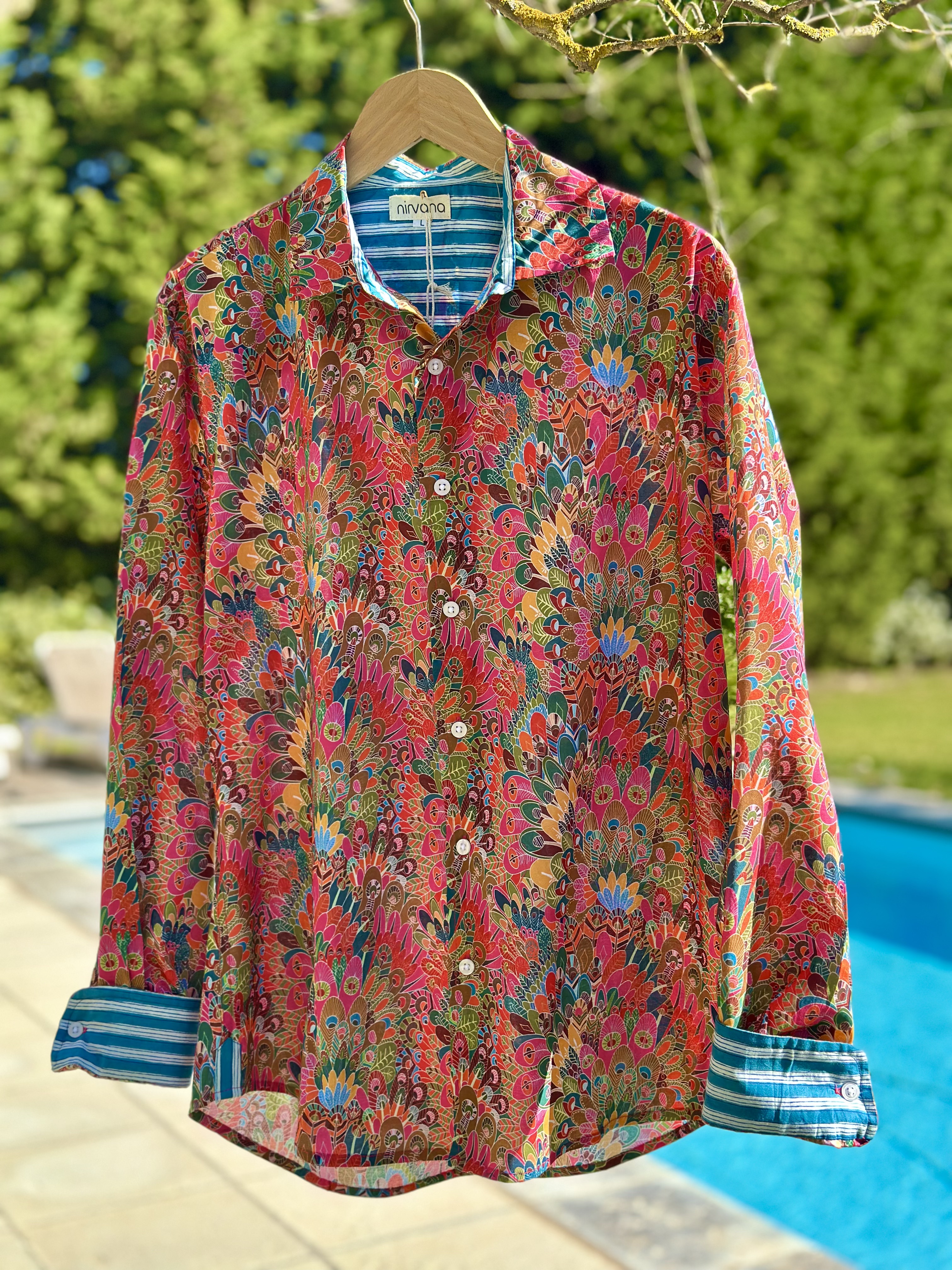 Chemise colorée pour homme