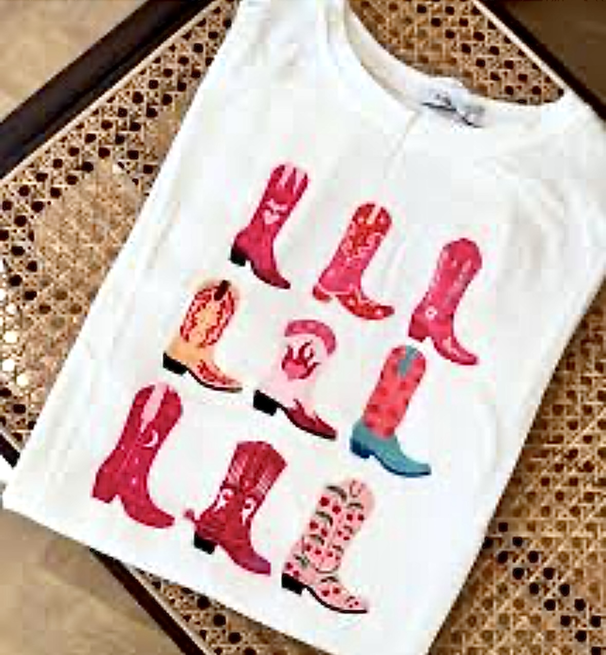 T-shirt imprimé de bottes