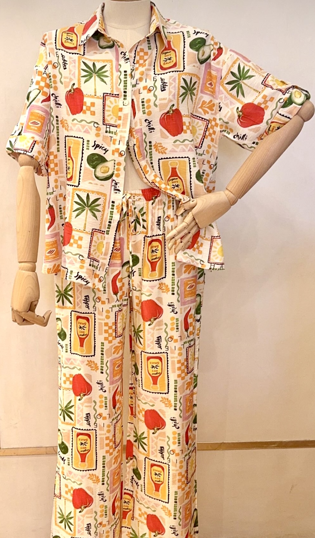 Chemise estivale colorée