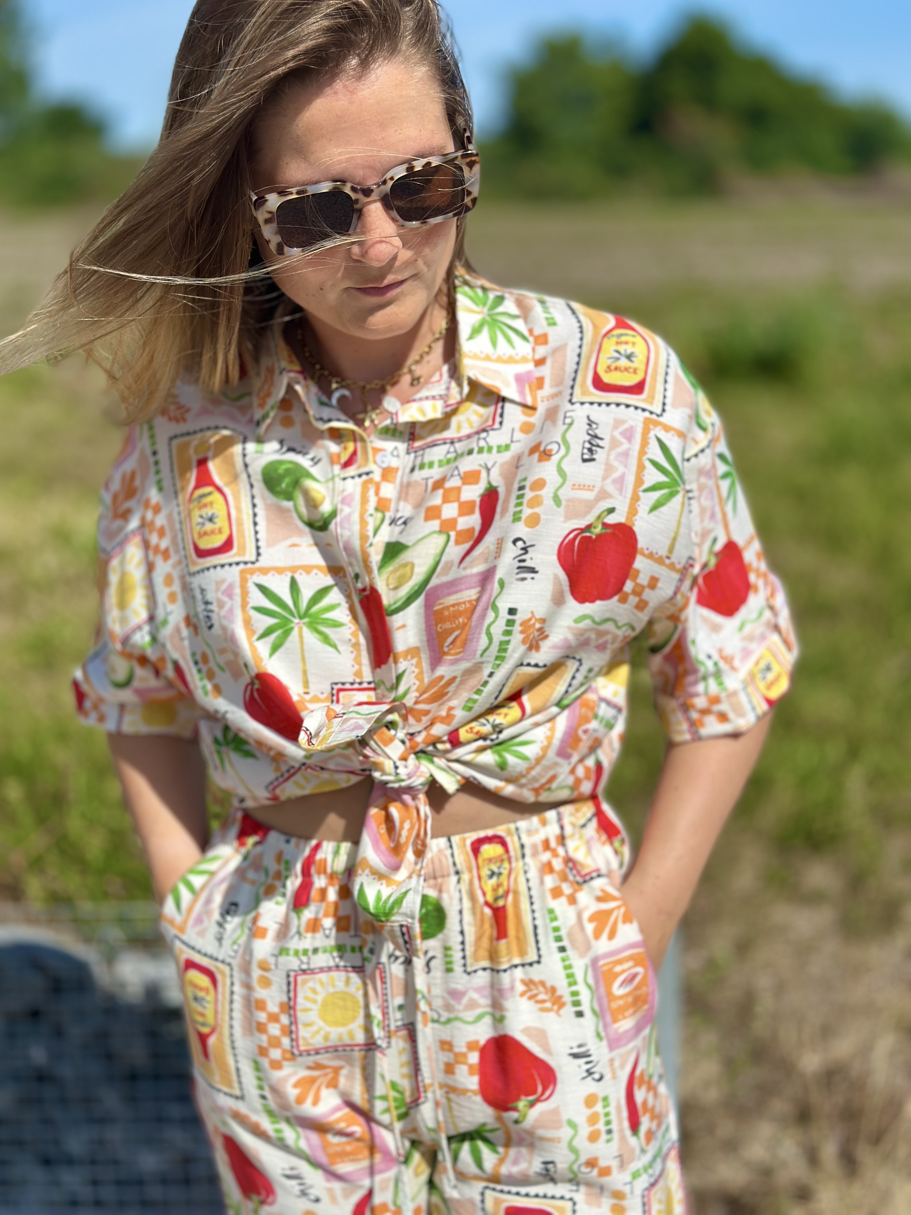 Chemise estivale colorée